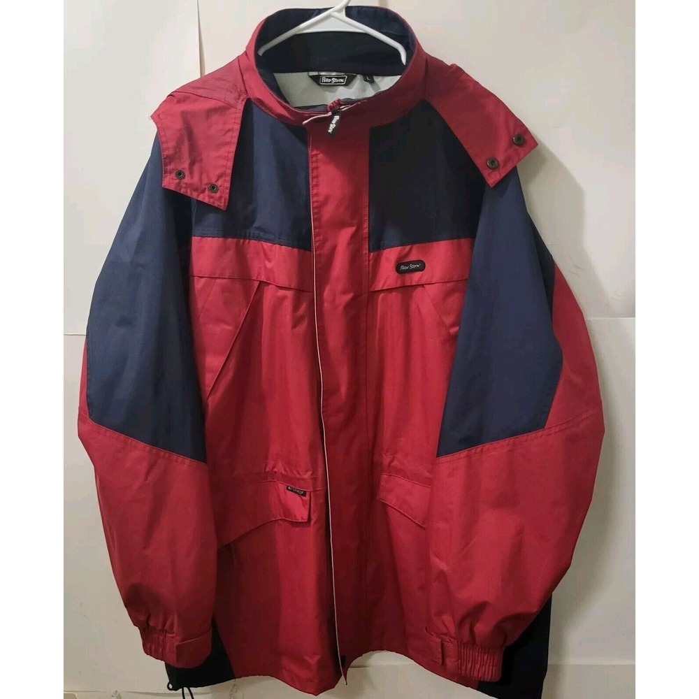 "Peter Storm" Jacket, Waterproof, Red/Navy‎ Women's Size L